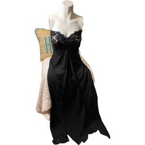 Tadashi Black Night (Event) Dress Long Strapless